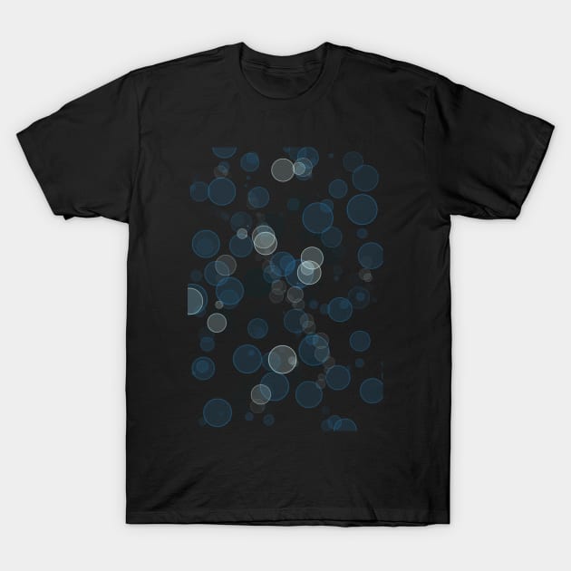 blue bubble pattern T-Shirt by mrunal